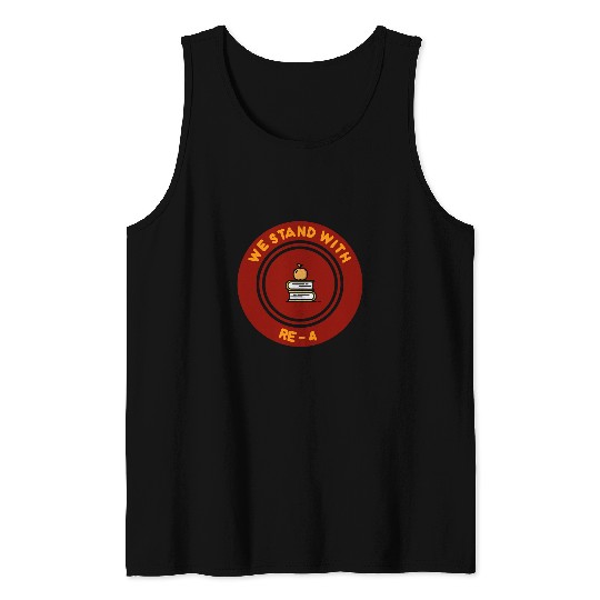 We Stand With RE4 Educational Community Support Tank Tops