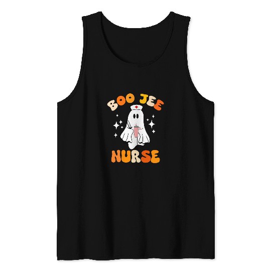 Groovy Boo Jee Crew nurses Funny Women Halloween nurses Tank Tops
