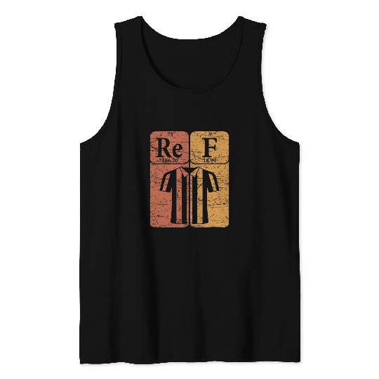 Sports Ref Periodic Table Elements Referee Retro 1 Tank Tops