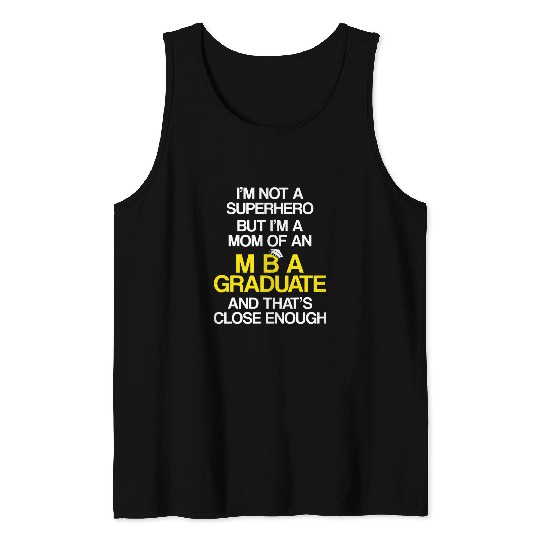 MBA Student Business Degree Graduation 63 Tank Tops