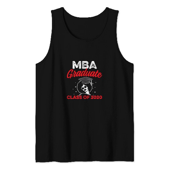 MBA Student Business Degree Graduation 16 Tank Tops
