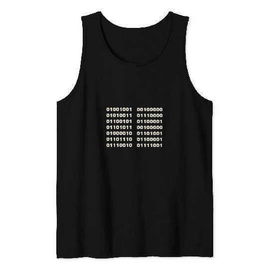 I Speak Binary Fun Informatics Binary Code Coder Programmer Tank Tops