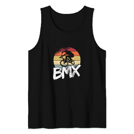 BMX cool retro fan gift motif for boy girl 5 Tank Tops