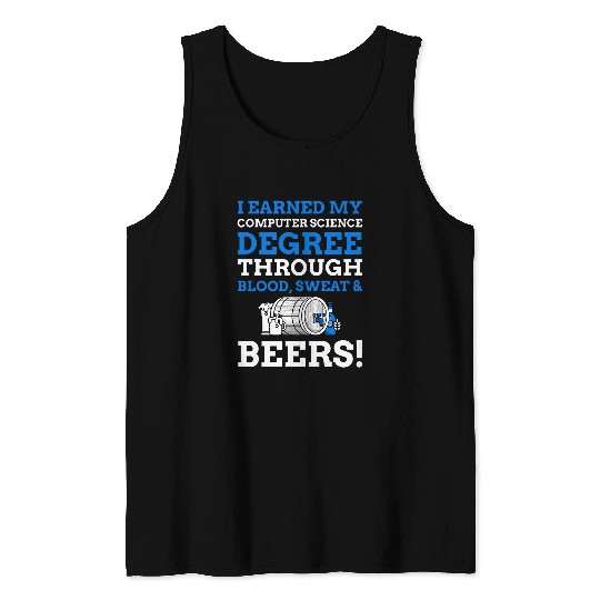 Funny Computing Degree Gifts Qualified Computer Scientist Tank Tops