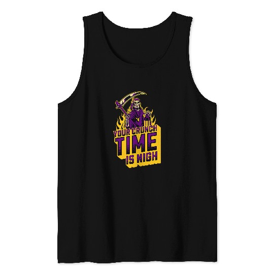 Funny College Student Exams Halloween Tank Tops
