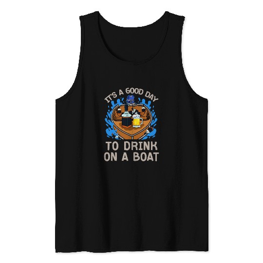 funny alcohol humors pirate sailors boat rides marine seaman Tank Tops