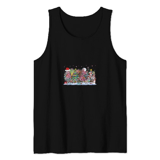 nurses Life Merry Christmas Tree xmass Nursing RN CNA Women Tank Tops