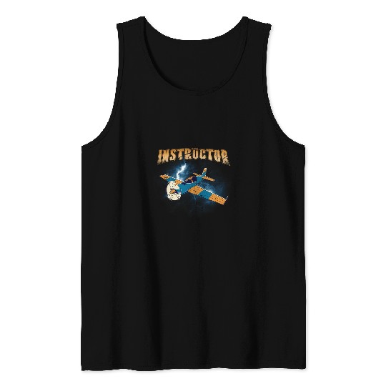 Flight Instructor Pilot School Airplane Teacher Tank Tops