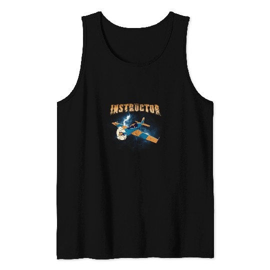 Flight Instructor Pilot School Airplane Teacher Tank Tops