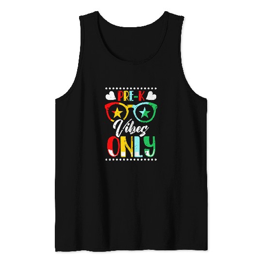 PreK Vibes Teacher Student Sunglasses Back To School Tank Tops