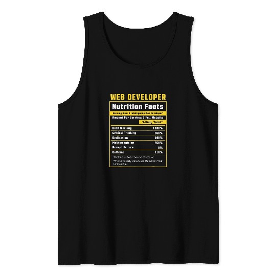 Web Developer Website Development IT Programmer Tank Tops