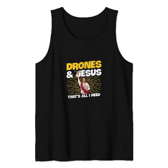Quadcopter Design for a Drone Pilot Tank Tops