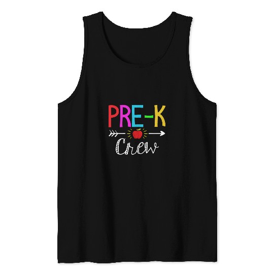 Prek Crew Prek Teacher Student Team Back To School Tank Tops