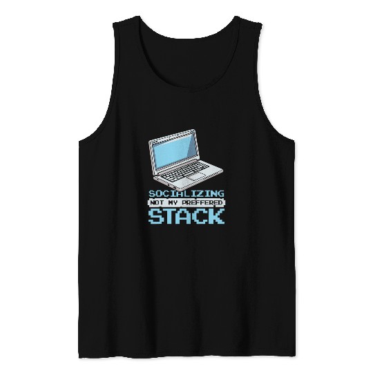 Funny Coder Programming Developer Social Programmer Tank Tops