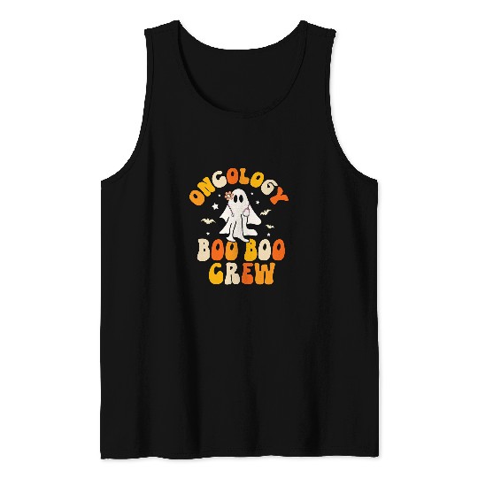 Groovy oncology nurses Boo Boo Crew Nursing Halloween Tank Tops
