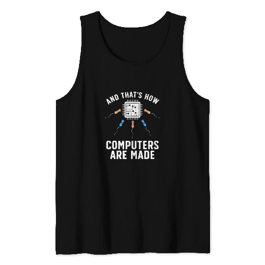 Funny Computer Engineer Design For Men Women Chip Resistor 1 Tank Tops