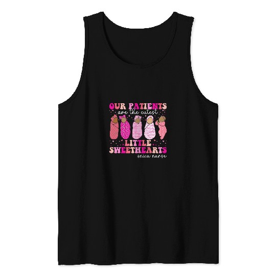 Our Patients Are The Cutest Sweetest Hearts NICU nurses Tank Tops