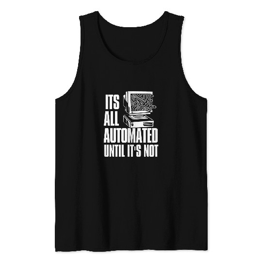 Funny Coder Software Engineer Programmer Rpa Developer Tank Tops