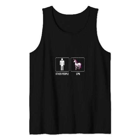 LNP Unicorns LPN Nursing Student Licensed Practical nurses Tank Tops