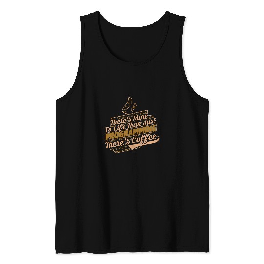 Funny Coder Coding Software Engineer Coffee Programmer Tank Tops