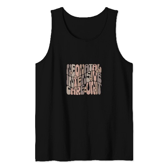 Groovy Neonatal Intensive Care Unit NICU nurses Appreciation Tank Tops