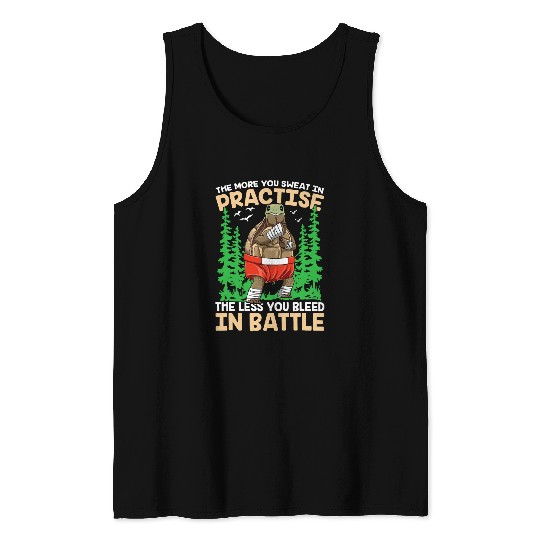 Turtle Karate Martial Arts Training MMA for MMA Lovers Tank Tops