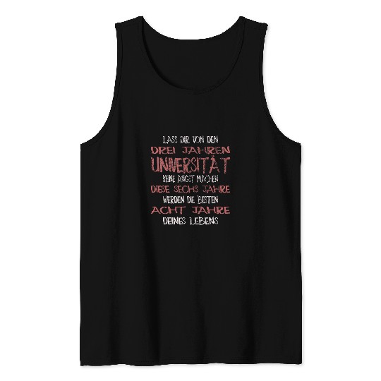 University is the time funny student saying Tank Tops