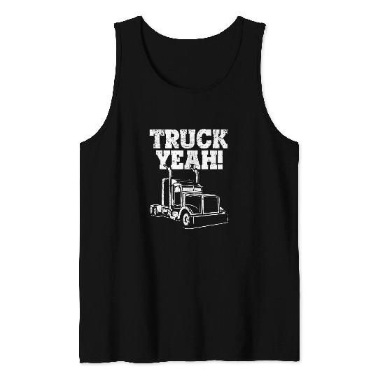 Mens Truck driver trucker men truck gift truck Tank Tops