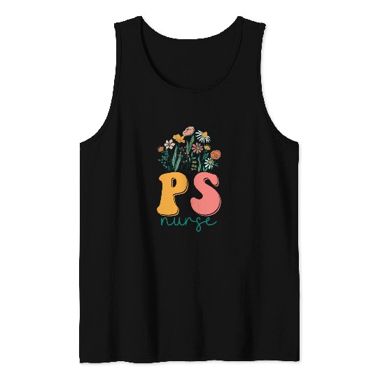 Groovy Wildflower Plastic Surgery nurses Tees Tank Tops
