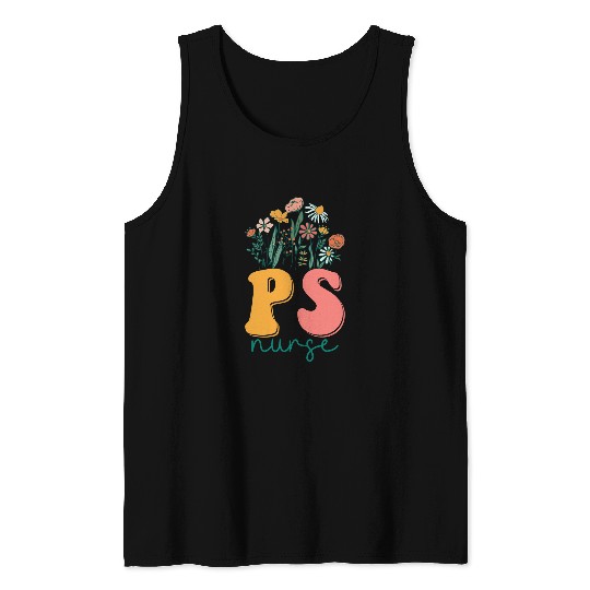 Groovy Wildflower Plastic Surgery nurses Tees Tank Tops