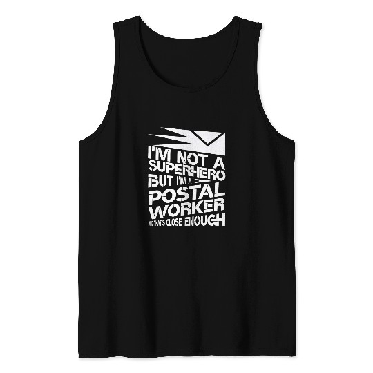 Superhero Postal Worker Tank Tops