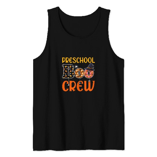 Preschool Boo Crew Halloween PreK Preschool Teacher Student 3 Tank Tops