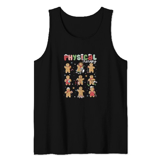 physical rapy christmas gingerbread physical rapist Tank Tops