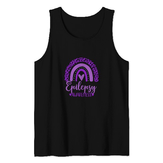 We wear Purple rainbow awsewome for Epilepsy Awareness Tank Tops