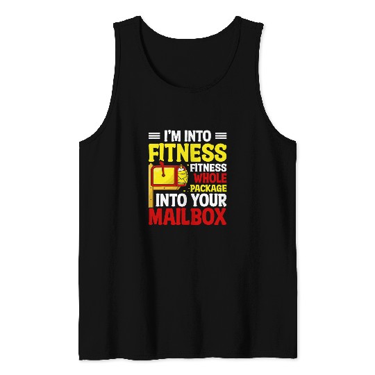 Im Into Fitness Whole Package Postal Worker Mailman Novelty 3 Tank Tops