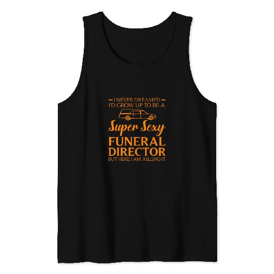 Funny Funeral Director Gift For Women Men Cool Mortician 2 Tank Tops