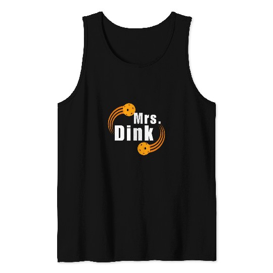 Dinky Dink Pickleball Mrs Dink Master Couples Pickleball Tee Tank Tops