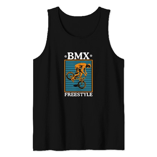 BMX freesstyle Motocross Biker Bike Rider Cyclist Cycling Tank Tops