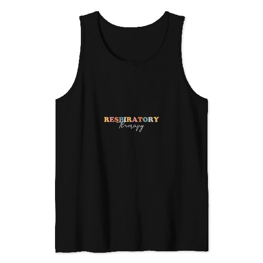 Proud RT Respiratory Therapy Therapist Care Breath of Care Tank Tops