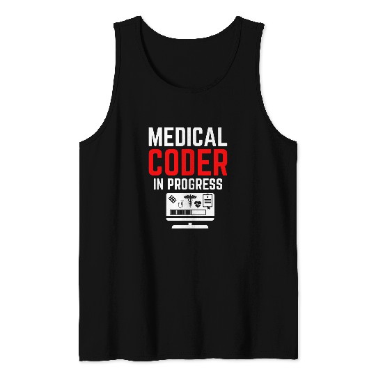 medicals Coder medicals School Student Soon To Be Coder Crew Tank Tops