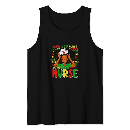 nurses rn black nurses junenth nursing black history month Tank Tops