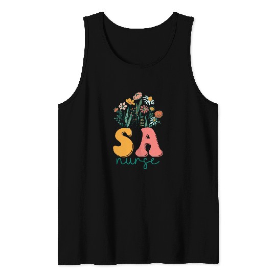 Groovy Wildflower Substance Abuse nurses Tees Tank Tops