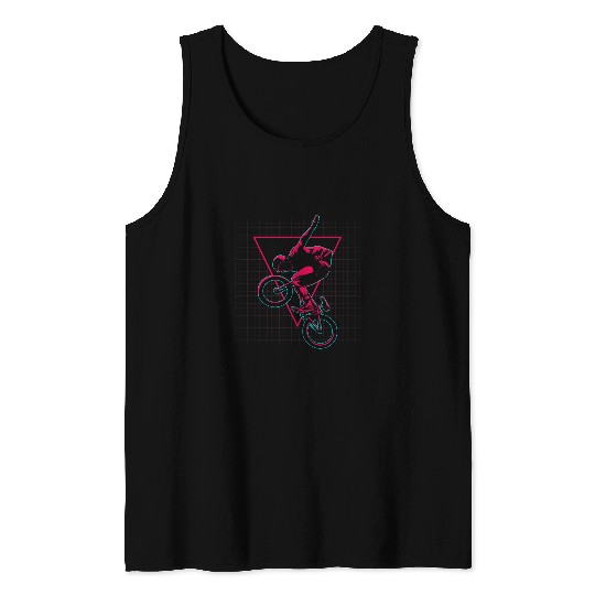 BMX Rider Bicycle Bike Riding Biking Cycling Cyclist Tank Tops