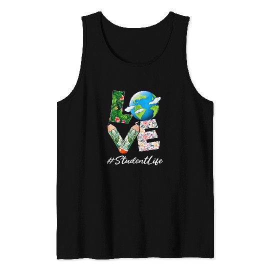 Student Love World Earth Day Anniversary Save the Planet Tank Tops