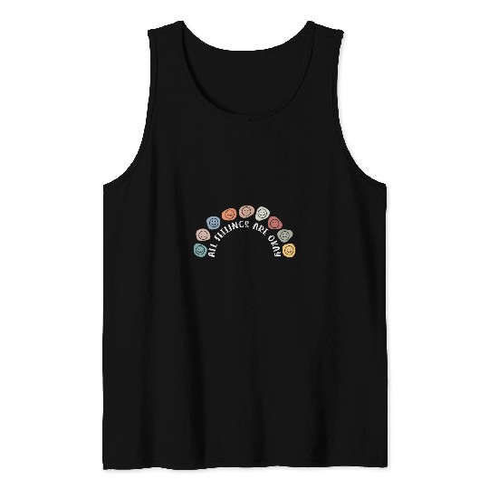 Mental Health Therapist All Feelings Are Okay Emotions Tank Tops
