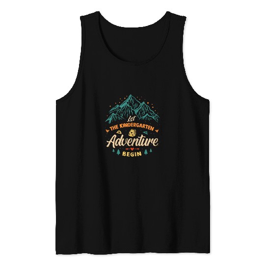 vintages Back To School Let The Kindergarten Adventure Begin Tank Tops