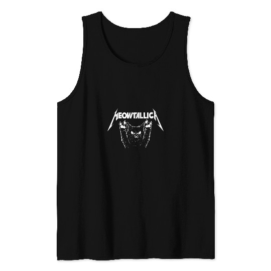 Meowtallica Cat Lover Kitten Kitty Veterinarian Tank Tops