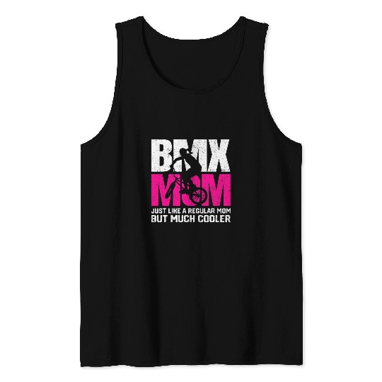 BMX Mom Mother Motocross Bike Racing Bicycle Rider Gifts Tank Tops
