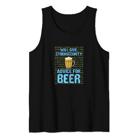 Security System Computer Programmer Cybersecurity Tank Tops
