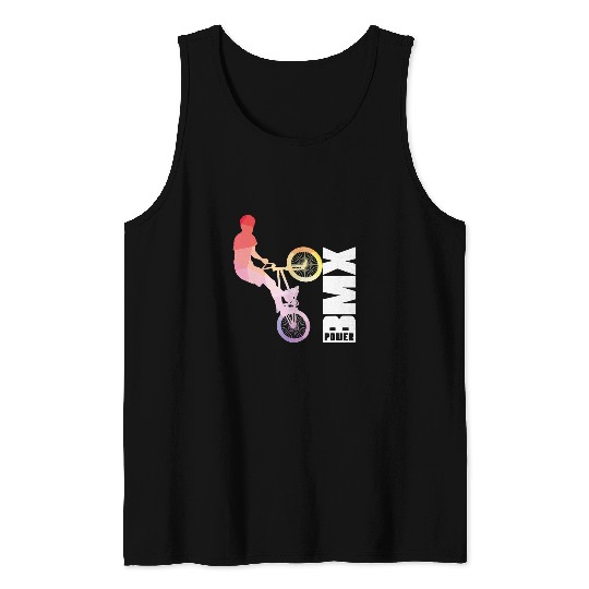 BMX POWER vintages retro bicycle racer Tank Tops